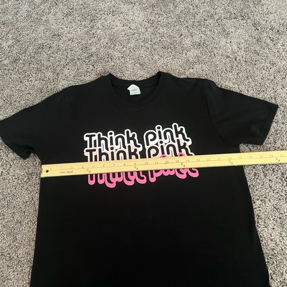 Graphic T-shirt Tee Think Pink Breast Awareness Size Medium - Picture 3 of 6